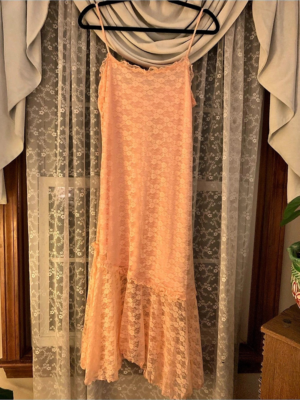 Old Navy Pink Lace Maxi Dress